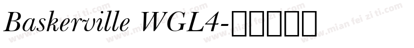 Baskerville WGL4字体转换
